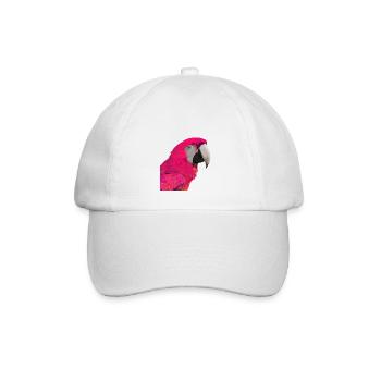 Parrot rose - Baseball Cap - white/white - Front