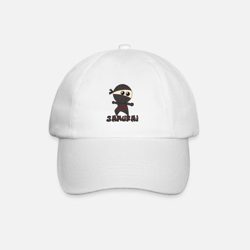 Samuraj - Basebollkeps - vit/vit