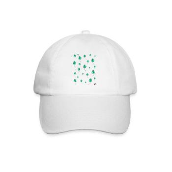 *BAM* be_a four-leaf clover (green) - Baseballkappe - Weiß/Weiß - Vorne