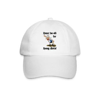 Grand-mère de heavy metal - Casquette classique - blanc/blanc - Devant