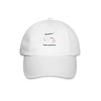 Futur grand pere - Casquette classique - blanc/blanc - Devant