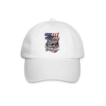 Deeper faster V8 US Pickup Smelled Oil Clean - Baseball Cap - white/white - Front