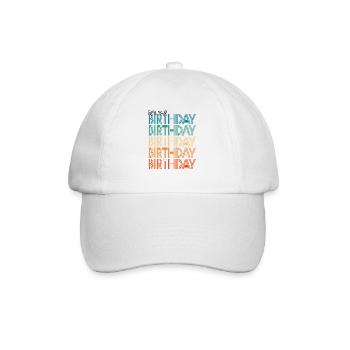 It's My Birthday - Baseball Cap - white/white - Front