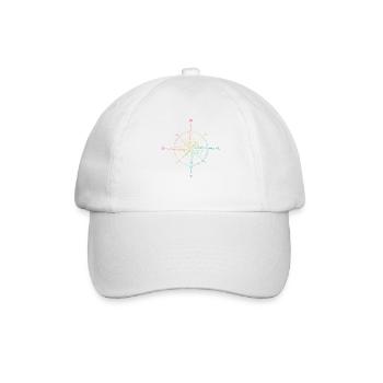 Compas, Kompass, En Plein Air, Nature, Faune - Casquette classique - blanc/blanc - Devant