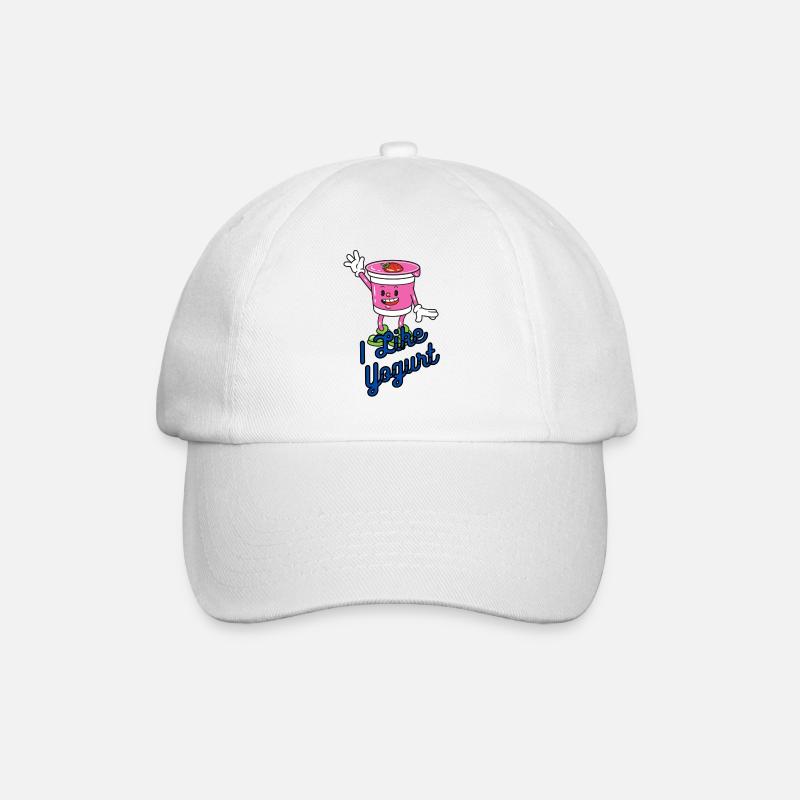 J'aime le yaourt - Casquette classique - blanc/blanc