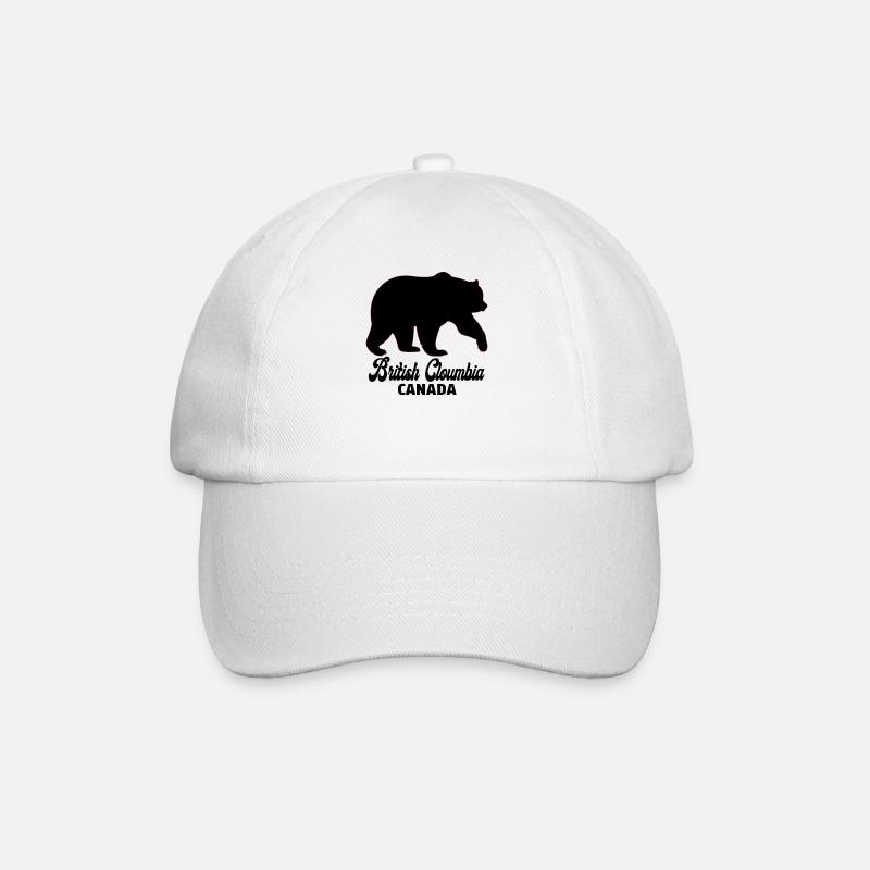 Cloumbia britannique Canada - Casquette classique - blanc/blanc