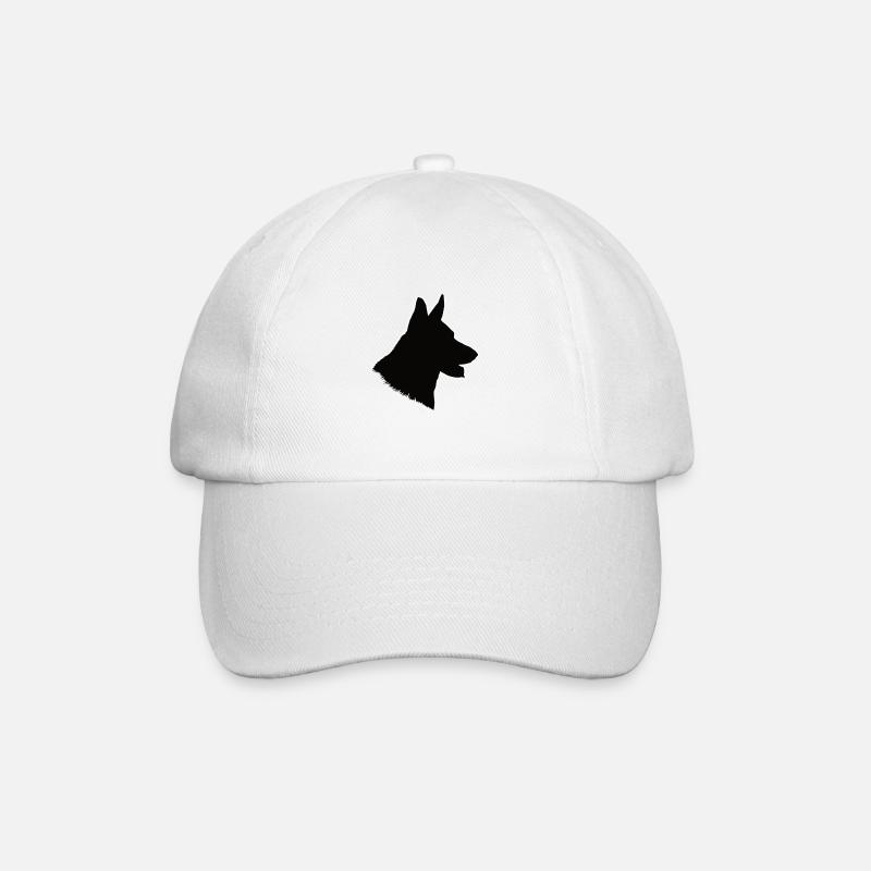 Tête de chien de berger - Casquette classique - blanc/blanc