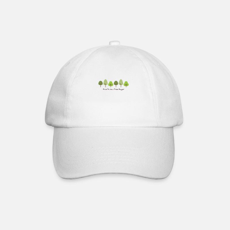 proud to be a tree hugger - Baseball Cap - white/white