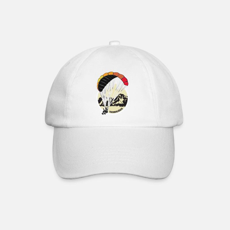 Paragliding Geschenk - Baseballkappe - Weiß/Weiß