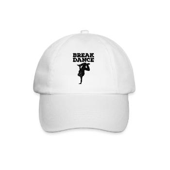 Breakdance breaker hip hop bboy - Baseballkappe - Weiß/Weiß - Vorne