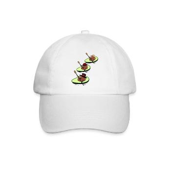 Canoe Avocado Race Paddle Boat Kids Child - Baseball Cap - white/white - Front