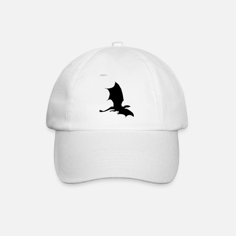 Dragon schwarz-weiß Sammlung - Baseballkappe - Weiß/Weiß