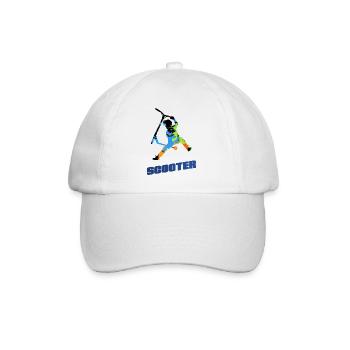 motor scooter - Baseball Cap - white/white - Front