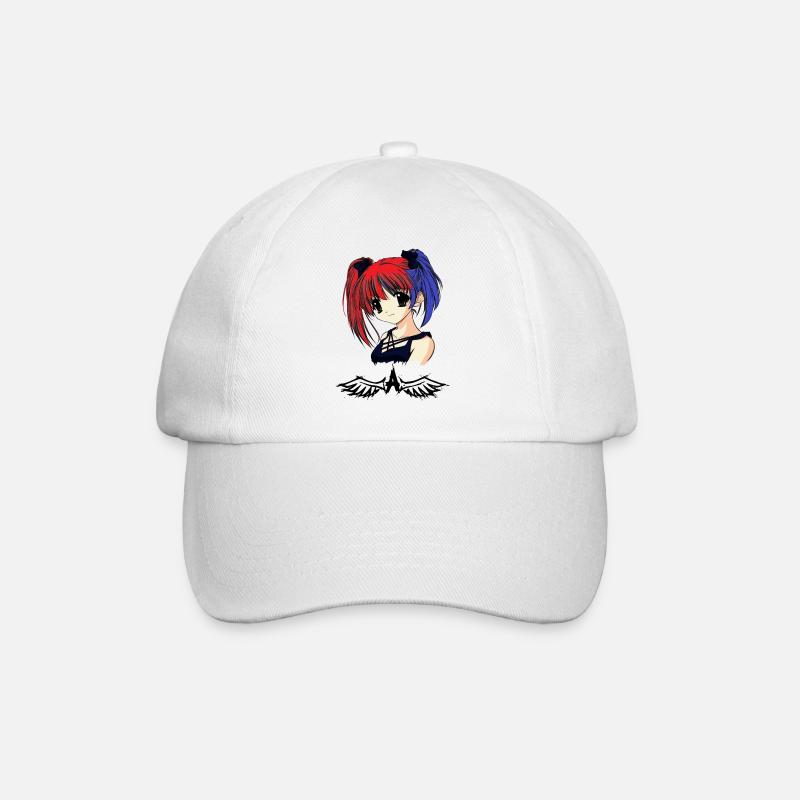 Anime - Baseballkappe - Weiß/Weiß
