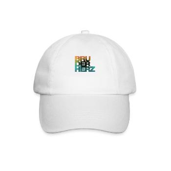 Bruderherz Bester Bruder der Welt Geschenkidee - Baseballkappe - Weiß/Weiß - Vorne