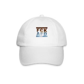 Contre les nazis - FCK AFD - Contre la droite - Casquette classique - blanc/blanc - Devant