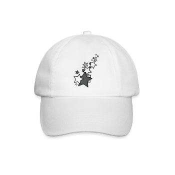 Sternschnuppe - Baseballkappe - Weiß/Weiß - Vorne
