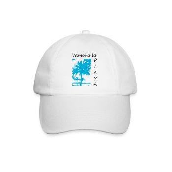 vamos a la playa - Baseballkappe - Weiß/Weiß - Vorne