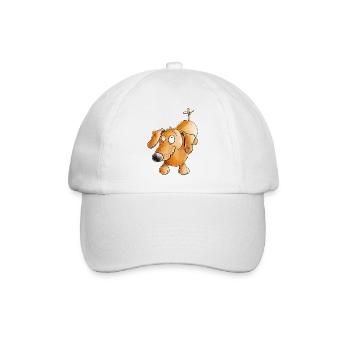 Joyeux teckel I Teckel I Chien - Casquette classique - blanc/blanc - Devant