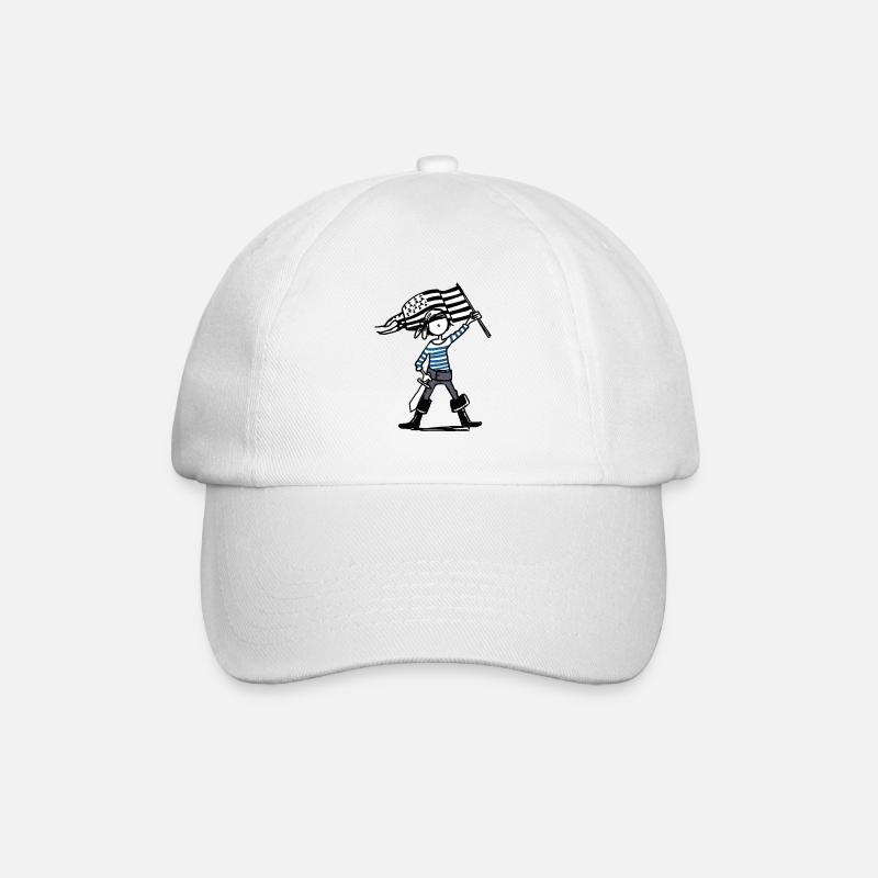 Breton pirate - Baseball Cap - white/white