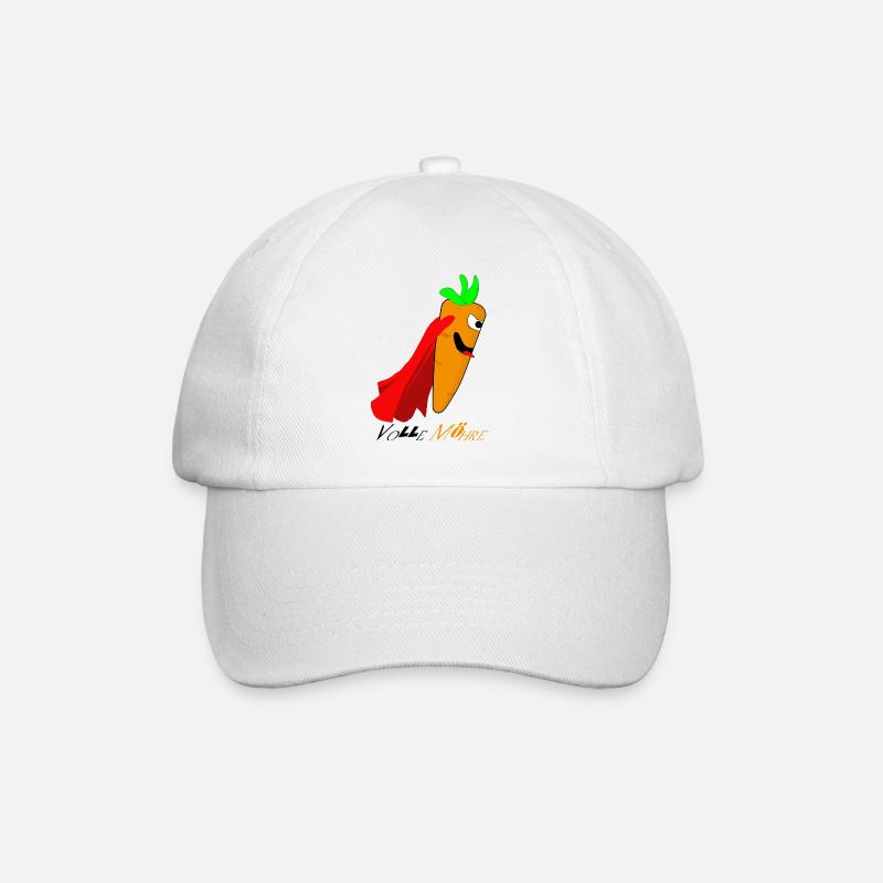 Möhre - Baseballkappe - Weiß/Weiß