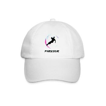 Parkour - Baseball Cap - white/white - Front