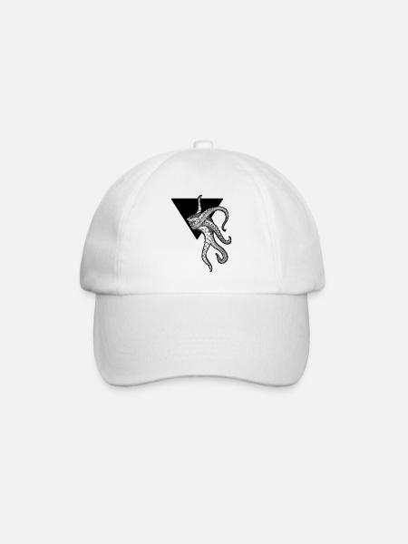 Kraken Octopus Tentacles - Baseball Cap - white/white