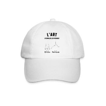 L'art d empiler les pierres - Casquette classique - blanc/blanc - Devant