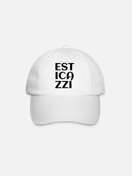 Ironica Fashion esticazzi ,Frase Ironica esticazzi - Cappello con visiera - bianco/bianco