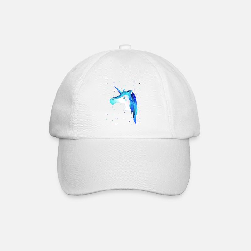 Unicorn Unicorn blue Unicorn - Baseball Cap - white/white