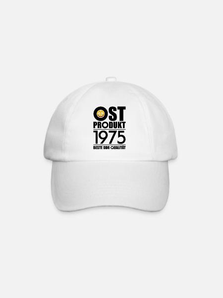 51. GEBURTSTAG OSSI OSTPRODUKT 1975 DDR - Baseballkappe - Weiß/Weiß