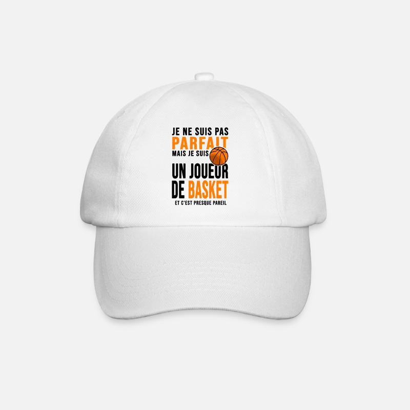 Cadeau basket joueur parfait basketteur - Casquette classique - blanc/blanc