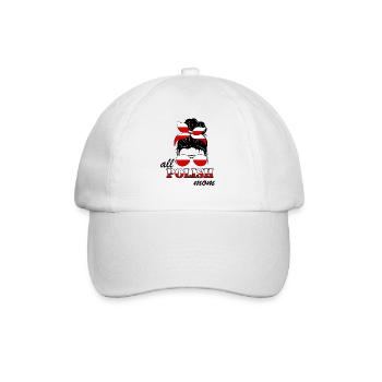 Toutes les mamans polonaises Matka Mère Maman Pologne Drapeau - Casquette classique - blanc/blanc - Devant