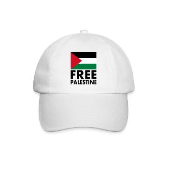 Free palestine - Baseball Cap - white/white - Front