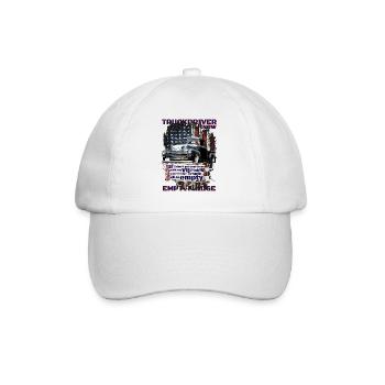V8 beer truck for a full refrigerator - Baseball Cap - white/white - Front