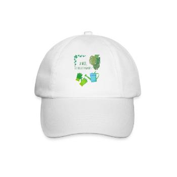 T-shirt jardinage humour - Casquette classique - blanc/blanc - Devant