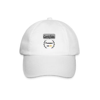 Certifiée : Femme en or - Casquette classique - blanc/blanc - Devant