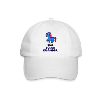 Islandponys Statement Isländer Islandpferde Pony - Baseballkappe - Weiß/Weiß - Vorne