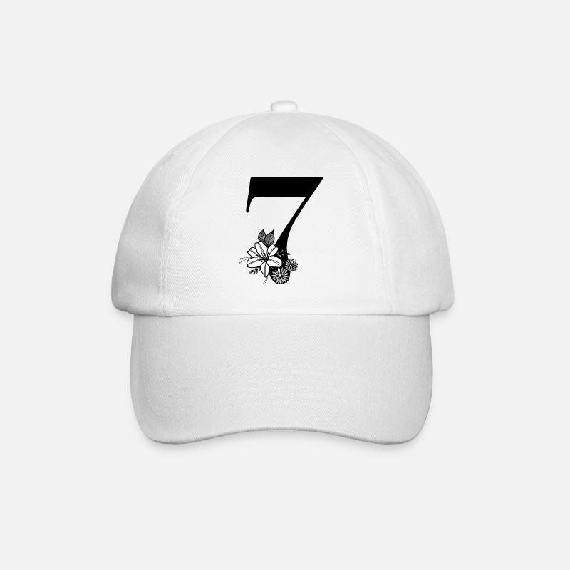 Numéro 7 - Casquette classique - blanc/blanc