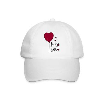 T-shirt pour les amoureux - Casquette classique - blanc/blanc - Devant