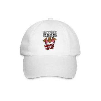 Böser Fehler kleine liebe Vampir Fledermaus - Baseballkappe - Weiß/Weiß - Vorne