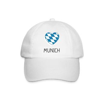 Munich Heart - Baseballkappe - Weiß/Weiß - Vorne