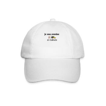 Je vous emmène en ballade - Casquette classique - blanc/blanc - Devant