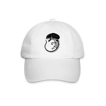 Squelette de monstre extraterrestre noir - Casquette classique - blanc/blanc - Devant