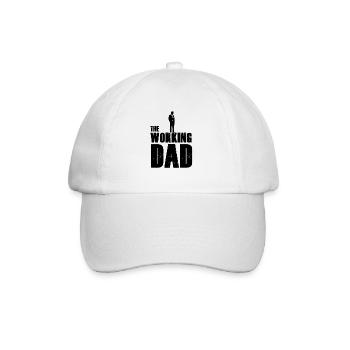 The working Dad - Baseballkappe - Weiß/Weiß - Vorne
