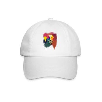 rainbow skull - Casquette classique - blanc/blanc - Devant