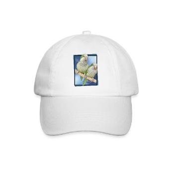 Argentine Parakeet - Baseball Cap - white/white - Front