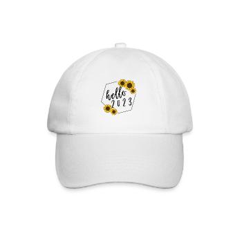Allô 2023 Tournesol Bienvenue 2023 Cadeau du Nouvel An - Casquette classique - blanc/blanc - Devant