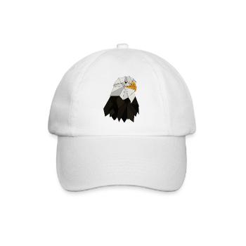 Adler geometrisch - Baseballkappe - Weiß/Weiß - Vorne