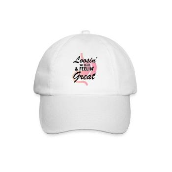 Gastric Bypass and Gastric Bypass Operation Design - Baseball Cap - white/white - Front